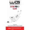 Winner Group WG - Síťová nabíječka GaN 1x USB-C, PD 35W, bílá