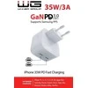Winner Group WG - Síťová nabíječka GaN 2x USB-C 35W, bílá