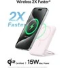 Baseus PicoGo Qi2 5000mAh 20W rožinė