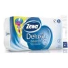 ZEWA Toilet paper, 3-ply, 8 rolls, "Deluxe", baltas