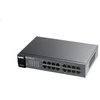 Šakotuvas Komutatorius Zyxel GS1100-16EpS-EU0101F 16p PoE 135W (PoE+:16;) nevaldomas, DIP, be ventiliatoriaus, plonas