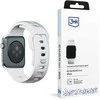 3MK silikoninis laikrodžio dirželis balta/whitedla Apple Watch 42/44/45/49mm