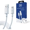 3MK Hyper kabelis USB-A - Micro USB1.2m 5V 2,4A baltos spalvos