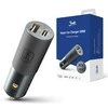 Įkroviklis automobilinis 3mk Hyper Car Charger 100W 1xUSB-C + 1xUSB-A