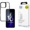 3mk Satin Armor Case+ Apple iPhone 16 Pro - dėklas telefonui skaidrus with dėklas telefonui juodos spalvos Frame