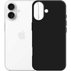 Dėklas 3MK Silicone dėklas skirtas Apple iPhone 17 juodos spalvos