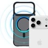 Dėklas 3Mk apsauga 3mk dūmų spalvos „MagCase“, skirtas „iPhone 17 Pro Max“ – juodas pusiau permatomas