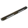 19" patch skydelis XtendLan 16port, UTP, Cat5E, 30 µm, dvigubas gnybtų blokas, juodas