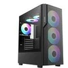 1st Cool Obudowa 1stCOOL 1stCOOL spintelė GAMER 5, vidurinis bokštas, AU, USB 3.0, USB-C, 2x 140 ARGB ventiliatorius, 1x 120 ARGB ventiliatorius, be maitinimo šaltinio, juodas