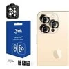 Apsauginis stiklas telefono kamerai Apple iPhone 15 Pro Max 3MK Lens Protection Pro aukso spalvos