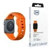 3mk silikoninė Watch apyrankė Apple Watch 38 / 40 / 41 mm - oranžinės spalvos