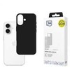 Dėklas 3MK Silicone dėklas skirtas Apple iPhone 17 juodos spalvos