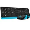 A4tech klaviatūra and pelė set FG1010 FSTYLER, wireless, mėlynas