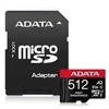 Atminties kortelė MEMORY Micro SDXC 512GB W/AD./AUSDX512GUI3V30SHA2-RA1 ADATA