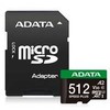 Atminties kortelė ATMINTIS Micro SDXC 512GB UHS-I UD512GUI3V30A2SP-RA1 ADATA