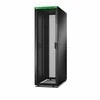 APC Easy Rack 600mm/42U/1100mm su stogu, šoniniu skydeliu, ratukais, kojomis ir 4 laikikliais, be dugno, juodas | Schneider Electric