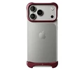 Dėklas Arc Pulse - Aluminum Protective Case for iPhone 18 Pro, Matte Dark Raudona (ARC-AP-AL-MDR-APL-IP-18-PRO)
