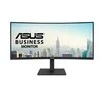 Monitorius ASUS VA34VCPSR 34 colių VA WLED lenktas 1500R UWQHD 21:9 100Hz 300cd/m2 4ms HDMI DP USB-C USB šakotuvas 3xUSB 3.2 G1 Type-A RJ45 Juodas
