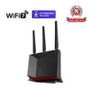 Asus | Wireless Wifi 7 Dual Band Gigabit Maršrutizatorius | RT-BE86U | 802.11be | 6800 Mbit/s | Ethernet LAN (RJ-45) jungtys 5 | Mesh Support Yes | MU-MiMO No | 4G/5G | Antenna type External/Internal | 2