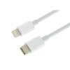 AVACOM duomenų ir įkrovimo USB laidas, Type-C - Lightning, 100 cm, baltas