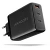 AXAGON GaN sieninis įkroviklis, 3x prievadas (USB-A + 2x USB-C), PD3.0/PPS/QC4+/SFC2.0/AFC/SCP/FCP/Apple, 100W | ACU-DPQ100