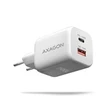 AXAGON ACU-PQ100W, GaN tinklo įkroviklis 100 W, USB-A + USB-C, PD3.0/PPS/QC4+/SFC2.0/Apple, balta