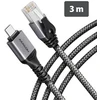 AXAGON ADE-CM30 USB-C 5 Gbps – Gigabit Ethernet adapteris su integruotu CAT6 RJ-45 tinklo kabeliu (3 m), Asix AX88179B