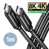 AXAGON | Duomenų ir įkrovimo USB4 Gen 3x2 laidas, 1 m | BUCM3-CM15AB | USB C tipo - USB C tipo