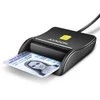 Išmaniųjų / tapatybės kortelių skaitytuvas AXAGON CRE-SM3N FlatReader su USB-A kabeliu