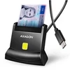 AXAGON CRE-SM4NC, USB-C čtečka kontaktních karet Smart Card (eObčanka), stojánková, kabelis 1.2 m