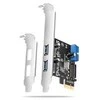 AXAGON PCEU-232RS PCIe kortelė - 2+2x USB 5Gbps prievadas, SATA maitinimas, Renesas PD720201, SP ir LP
