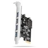 AXAGON PCEU-430RS PCIe kortelė - 4x USB 5Gbps prievadas, SATA maitinimas, Renesas PD720201, SP