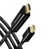 AXAGON RVDM-HI14C2 Mini DisplayPort to HDMI adapter cable, 4K/30 Hz, 180 cm long – juodas