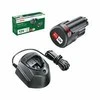 Bosch akumuliatoriaus PBA12V 1x1,5Ah ir kroviklio GAL1210 rinkinys namų ir sodo modeliams