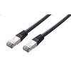 C-TECH kabelio pataisymo laidas Cat5e, FTP, juodas, 1m