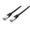 C-TECH kabelio pataisymo laidas Cat5e, FTP, juodas, 1m