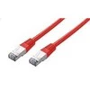 C-TECH kabelio pataisos laidas Cat5e, FTP, raudonas, 0,5 m