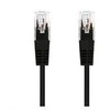 C-TECH patch cord Cat5e, UTP, juodas, 0,25m