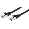 C-TECH kabelis patchcord Cat6, FTP, juodas, 1m