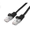 C-TECH kabelio sujungimo laidas Cat6, UTP, juodas, 0,25 m