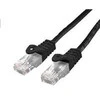 C-TECH kabelis patchcord Cat6, UTP, juodas, 3m