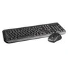 Klaviatūra C-TECH WLKMC-01 belaidis rinkinys set, juodas