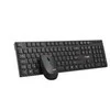 Klaviatūra ir pelė C-Tech C-TECH klaviatūra su myszą WLKMC-03, Bezdrátowy set 2.4GHz, CZ, juoda
