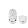 C-TECH pelė s TWS sluchátky Dual mode WLM-21, bezdrátová, BT5.0 + 2,4GHz, 1600DPI, 3 tlačítka, USB nano receiver, bílá