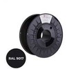 C-TECH Spausdinimo virvelė (gija) PREMIUM LINE, PETG, transportavimo juoda, RAL9017, 1.75mm, 1kg