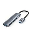 C-TECH UHB-U3-AL, USB Hub, 4x USB 3.2 Gen 1, hliníkové tělo