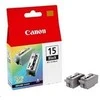 Canon BCI-15BK ink cartridge twinpack, juodas