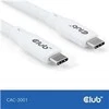 Club 3D Club3D Lifestyle USB-C Kabelis PD 240W,20Gbps 2m baltas St/St mažmeninė prekyba
