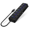 CONNECT IT USB Hub Mighty Switch 2, 4xUSB 3.0, 3xUSB 2.0, išorinis, juoda