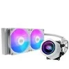 Cooler Master vodní chladič MasterLiquid Core Nex Digital 240 Baltas ARGB, 2x 120mm, ARGB, LGA1851, AM5, Bílá